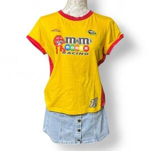 Y2K M&M Kyle Busch NASCAR Baby Tee Vintage Retro Racing Tee Streetwear